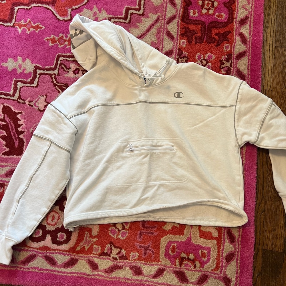 White Champion hoodie